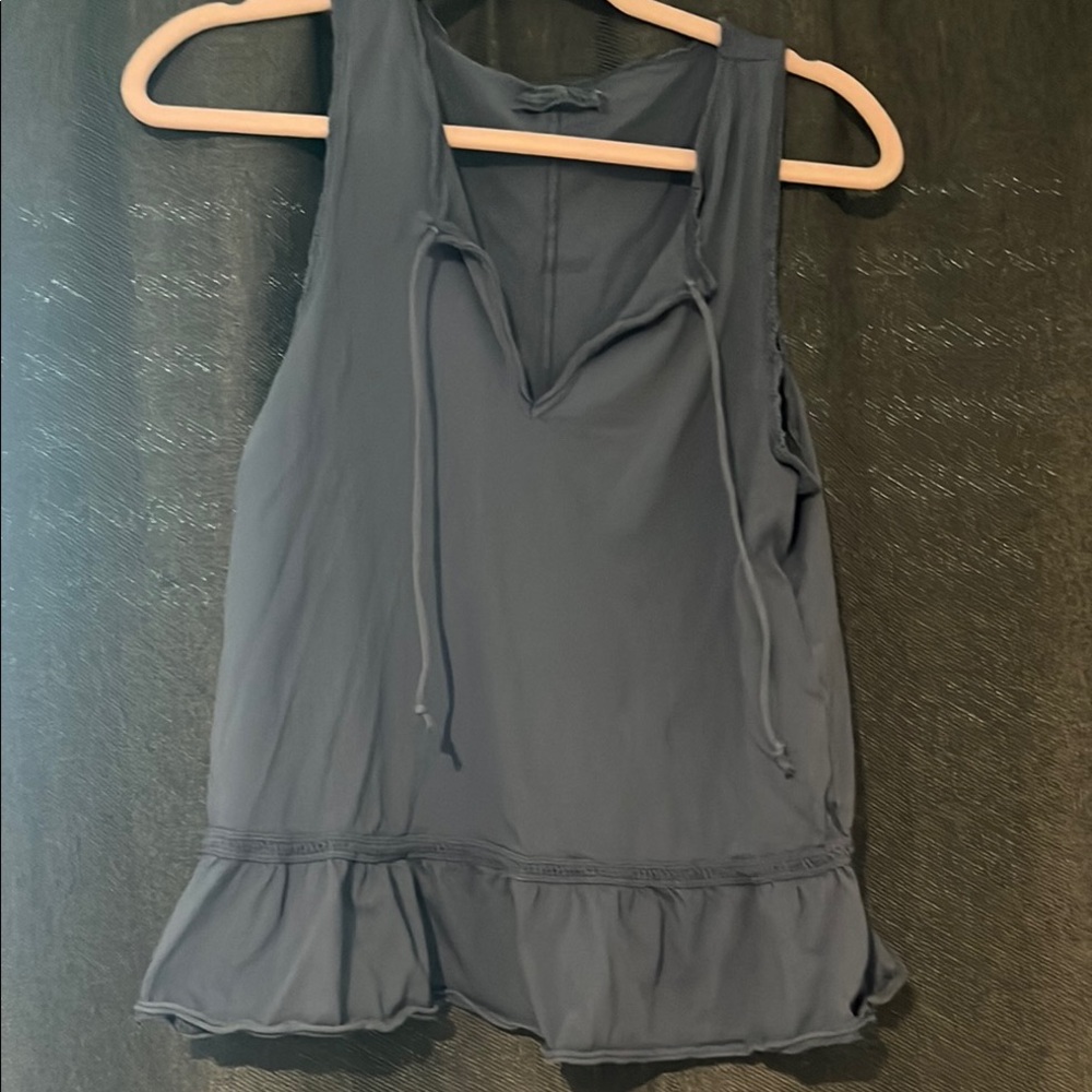 Abercrombie & Fitch Gray Sleeveless Blouse